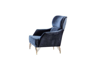Blaue Sessel Garnitur Designer Lehnsessel Wohnzimmer Luxus Möbel 2tlg