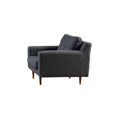 Polster Grauer 1-Sitzer Wohnzimmer Möbel Stilvoller Sessel Moderner Sitz