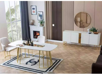 Tisch Stühle 7tlg Esszimmer Holztisch Esszimmer Set Gruppe neu Design