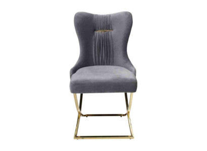 Esszimmer Stühle Luxus Sessel Stuhl Grau Lehnstuhl Wohnzimmer Möbel Neu