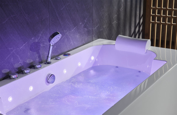 Whirlpool LED Wanne Spa Indoor Badewanne Whirlwanne Hydrotherapie