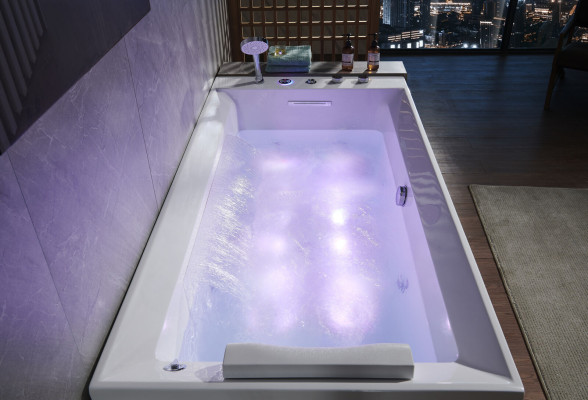 Design Badewanne Sprudel Jacuzzi Whirlpool Wanne Luxus Wanne Wellness