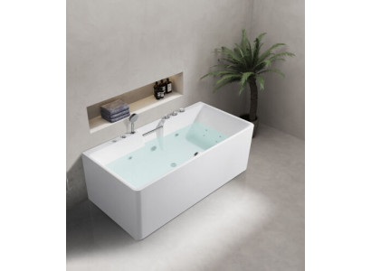 Whirlwanne Indoor Whirlpool Badewanne Home Spa Weiß Wanne Relax