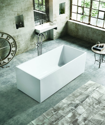 Standbadewanne Badezimmer Acryl Badewanne Wanne Weiß Zeitgenössisch