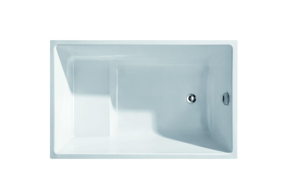 Kleine Badewann 110x75 Wann Bad Acryl Badewanne Wanne Weiß Badewannen