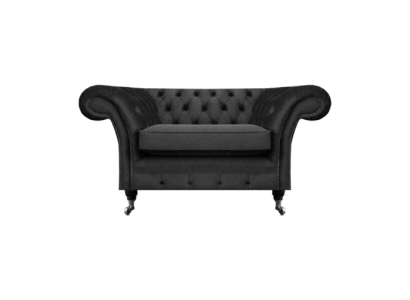 Neu Luxus Polstersitz Wohnzimmer Sessel Chesterfield Schwarz Einrichtung