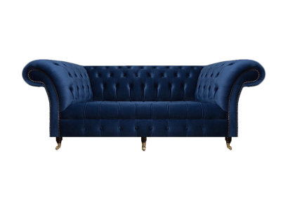Chesterfield Textil Sofa Dreisitzer Couch Polstermöbel Polstersitz Einrichtung
