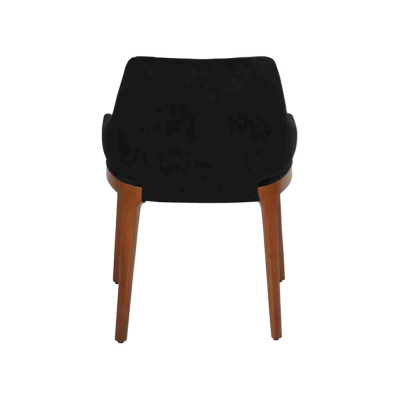 Luxus Esszimmer Schwarz 4x Stühle Modern Holz Möbel Stühle Design Einrichtung