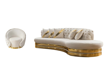 Stilvolle Chesterfield Couchgarnitur Designer Wohnzimmer Set 3-Sitzer