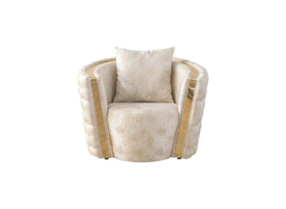 Sessel Einsitzer Luxus 1 Sitzer Polster Sitz Designer Textil Modern neu