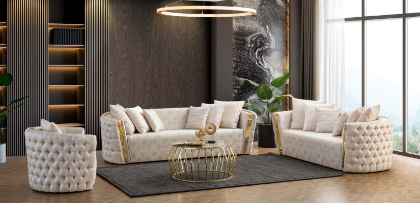 Sessel Einsitzer Luxus 1 Sitzer Polster Sitz Designer Textil Modern neu