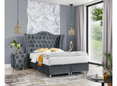 Designer Garnitur Schlafzimmer Set Luxus Bett 2x Nachttisch Holz Komplett neu