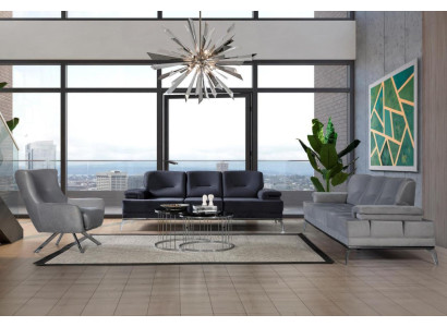 Komplette Stoffsofa Garnitur Moderne Polstercouchen Dreisitzer Sessel