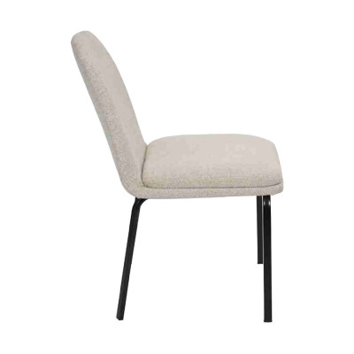 Garnitur Metall Lehn Polster Stühle Esszimmer Textil Set 4x Sessel Stuhl Gruppe