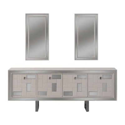 Weiß Anrichte Sideboard Schrank Kommode Holzschrank Holz Esszimmer