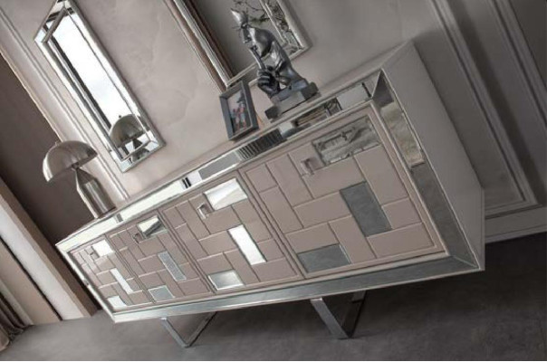 Weiß Anrichte Sideboard Schrank Kommode Holzschrank Holz Esszimmer