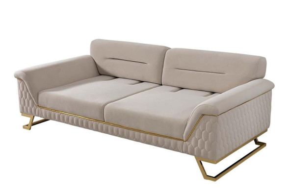 Wohnzimmer 3-Sitzer Designer Sessel Luxuriöse Polster Textil Garnitur