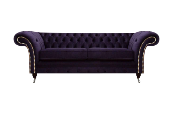 Chesterfield Lila Zweisitzer Sofa Couch Wohnzimmer Neu Textilsofas Neu