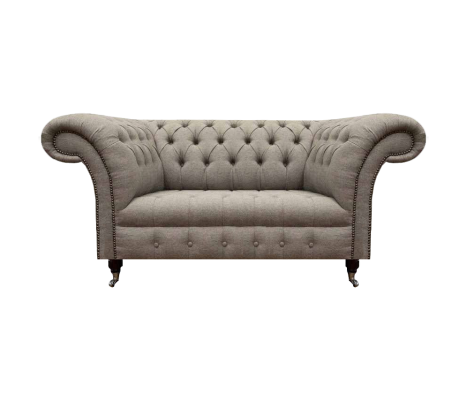 Luxus Chesterfield Sofa Couch Zweisitzer Wohnzimmer Polstermöbel Textil