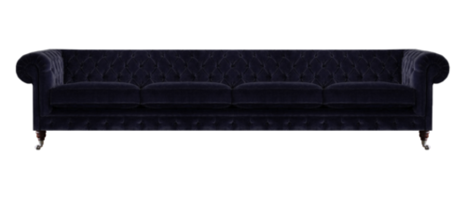 Neu Viersitzer Sofa Couch Polstermöbel Wohnzimmer Polster Textil Chesterfield