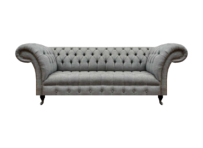 Wohnzimmer Dreisitzer Sofa Polstermöbel Chesterfield Couch Textil Neu