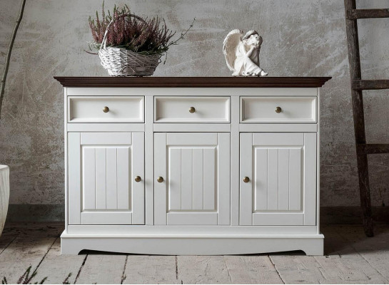 Anrichte Kommoden Regal Holz Schrank Anrichte Landhaus Kommodenschrank Anrichte