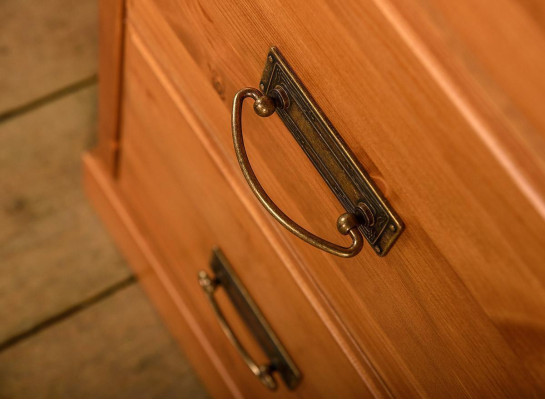 Kommode mit 3 Schubladen Sideboard Anrichte holz Schrank Kommoden Braun Neu