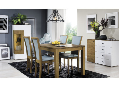 Tische Essgruppe Esszimmer Garnitur Stuhl Set Tisch Holz Essgarnituren