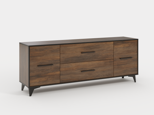 Wohnzimmer Holz Möbel Sideboard tv Lowboard rtv Schrank Italienische Möbel Neu