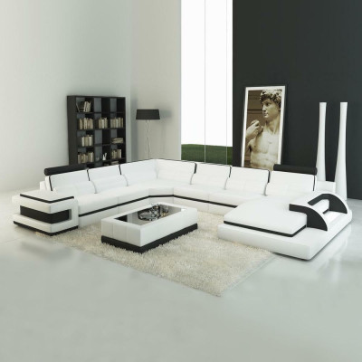 Designer Wohnlandschaft U-Form Couch Ecksofa Polster Garnitur Eckgarnitur Sofa