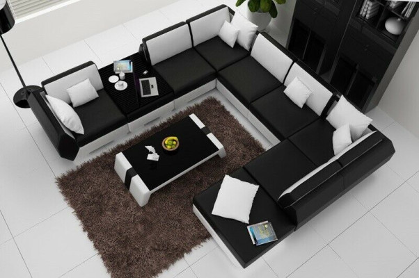 Polster Garnitur Sofas Couchen neu Sofa Couch Wohnlandschaft Eckgarnitur