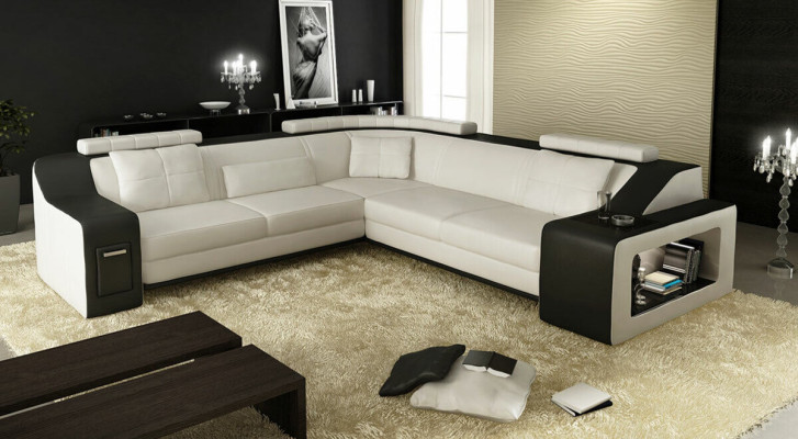 Ecksofa Sofa Polster Couch Wohnlandschaft L Form Couchen Sofas