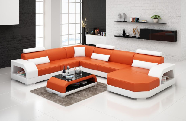 Couch Wohnlandschaft Eckgarnitur Ecksofa Polster Garnitur Sofas Couchen