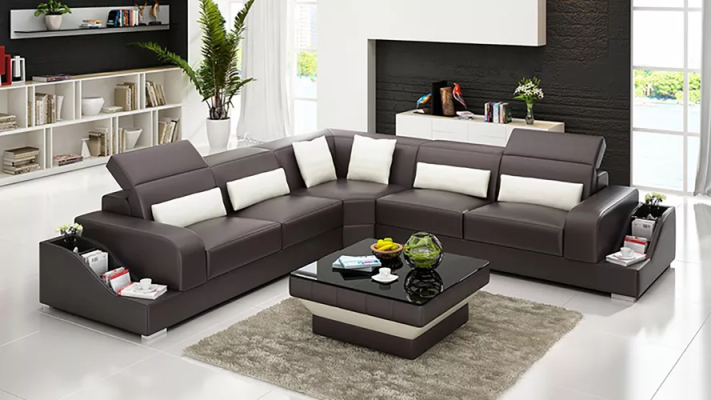 Ledersofa Couchen Design Wohnzimmer Günstige Polster Möbel Sitzgarnitur Sofa Neu