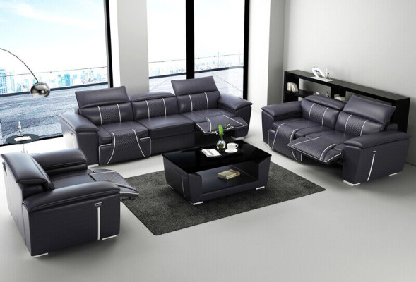 Klassisch 3 Sitzer Designer Sofa Polster Sofas Couchen Leder Stoff Textil Neu