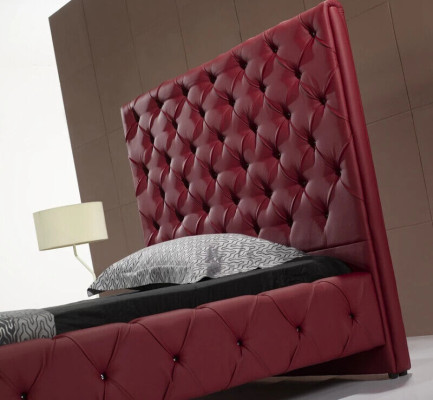 Designer Bett Chesterfield Leder Hotel Betten Luxus Doppel Schlaf Zimmer