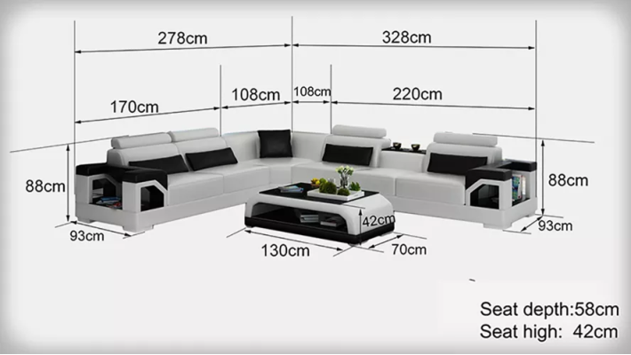Ecksofa Couch Polster Eckgarnitur Sofa Garnituren Eckledersofa Wohnlandschaft