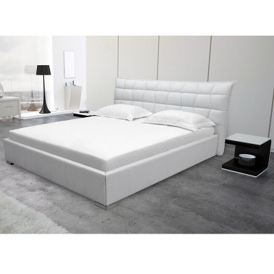 Leder Design Bett Doppel Betten Luxus Ehe Modernes Hotel Gestell Schlaf