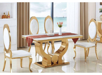 Esstisch Esszimmer Set Essgruppe Klassischer Tisch 5tlg Set Stuhl neu