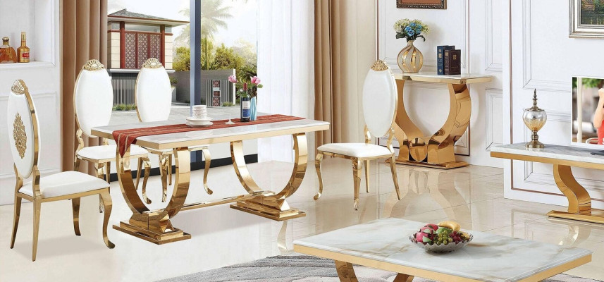 Esstisch Esszimmer Set Essgruppe Klassischer Tisch 5tlg Set Stuhl neu