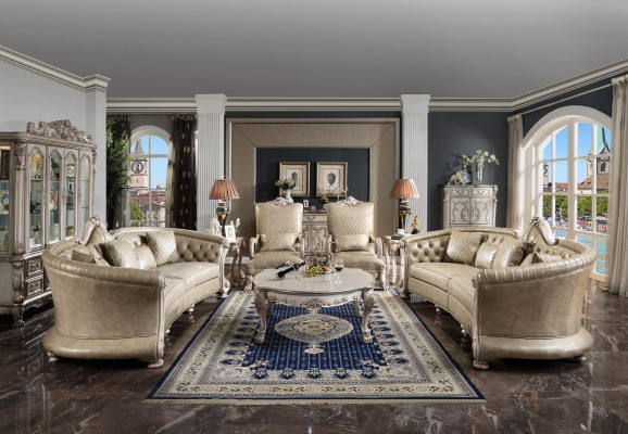 Big xxl Sofa Couch klassische Möbel Polster Sofas 4 Sitzer Barock Textil Couchen