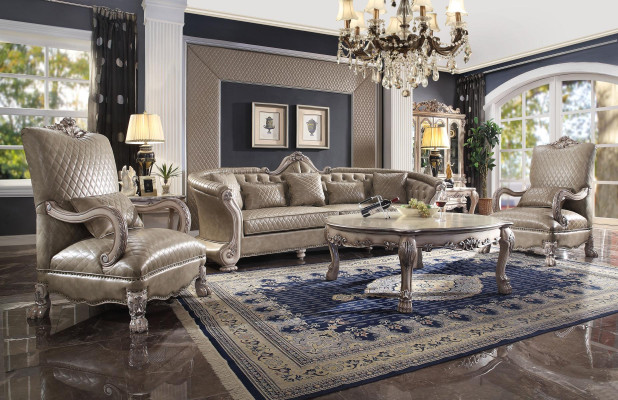 Big xxl Sofa Couch klassische Möbel Polster Sofas 4 Sitzer Barock Textil Couchen