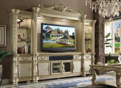 Wohnwand TV-Wand Anbauwand Wohnzimmer Möbel Klassische Wohnwände Schrank Regal