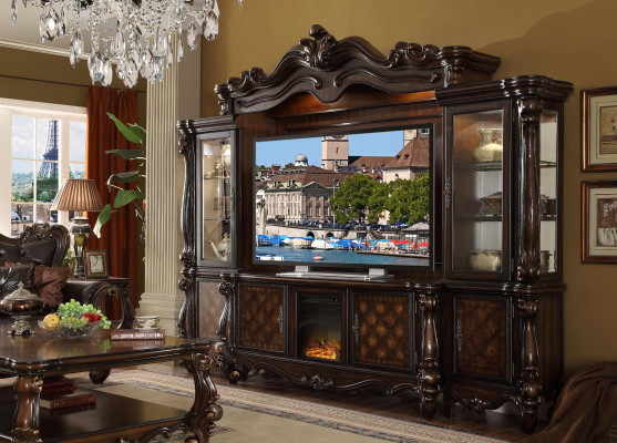 Designer Wohnzimmer Dekorative Klassisch TV Anbauwand Medienwand Fernsehwand