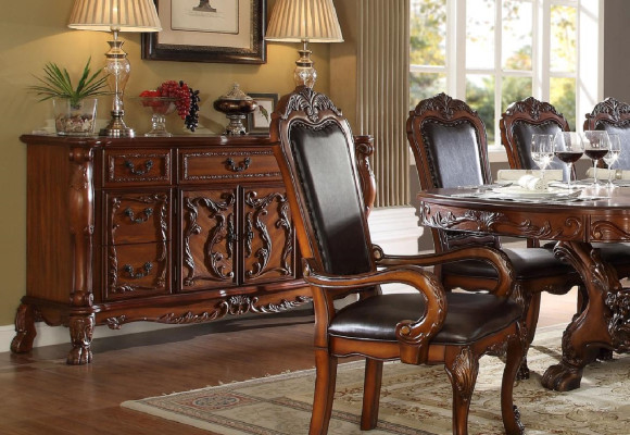 Buffet Anrichte Kommode Echte Handarbeit Holz Deko Barock Rokoko Anrichten