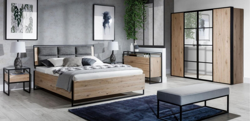 Loft Kommode Braun Holz Möbel Design Sideboard 120cm Anrichte Schrank