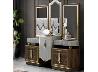 Modern Design Schminktisch mit Spiegel Schlafzimmer Neu Luxus