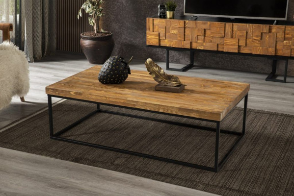 Loft Couchtisch Design Möbel Tisch 120x80 Wohnzimmer Holztisch Couchtische