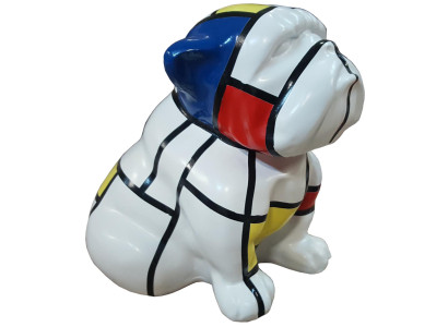 Bunte Abstrakte Figur Hund Skulptur Skulpturen Statue Dekoration Figuren Garten