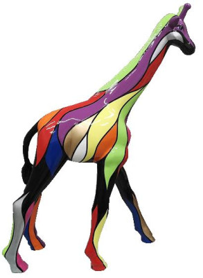 Design Statue Bunte Skulptur Abstrakte Figuren Statuen Handbemalt Dekoration